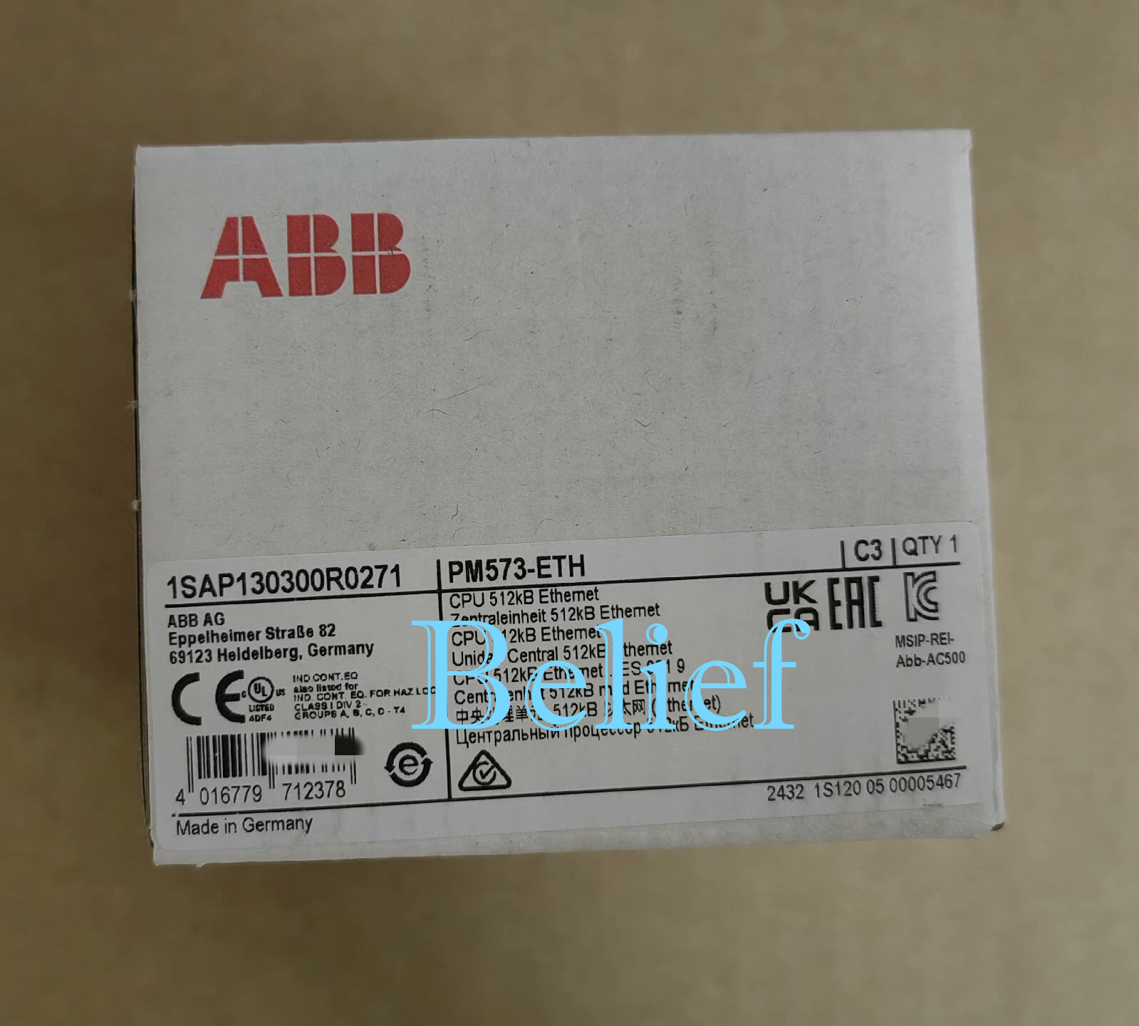1pc ABB PM573-ETH Brand New PLC Fast Delivery DHL*H