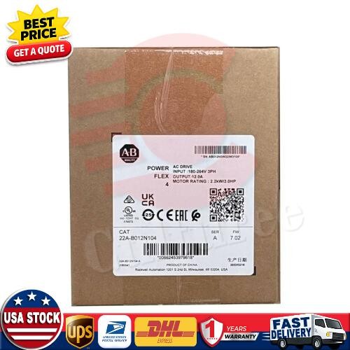 Factory Sealed Allen-Bradley 22A-B012N104 /A Powerflex 4 AC Drive US Free Tax
