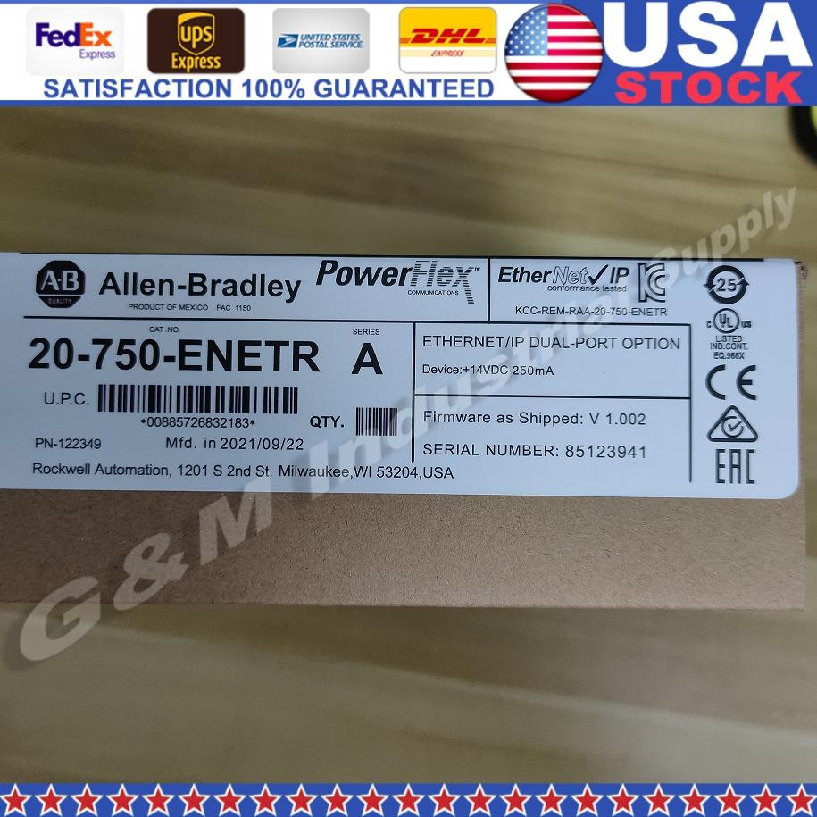Factory Sealed Allen-Bradley 20-750-ENETR 750 2-P ENet/IP Module AB US Free Tax