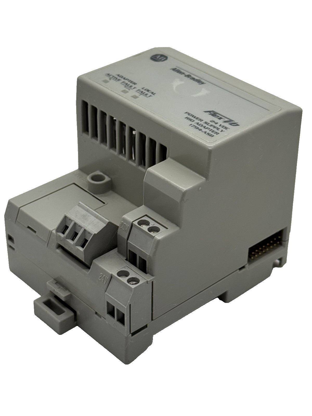 Allen Bradley 1794-ASB/C FLEX I/O REMOTE I/O RIO ADAPTER 24VDC 5VDC PLC 1794ASB