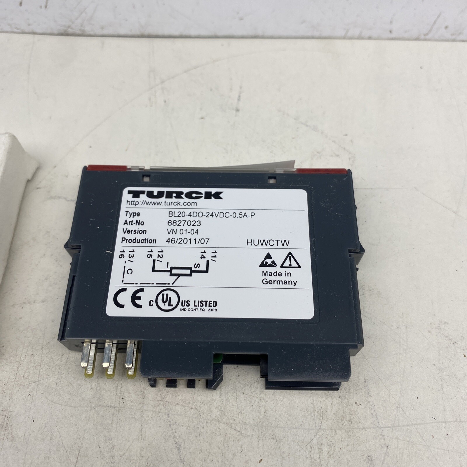 TURCK DIGITAL OUTPUT , BL20-4DO-24VDC-0.5A-P