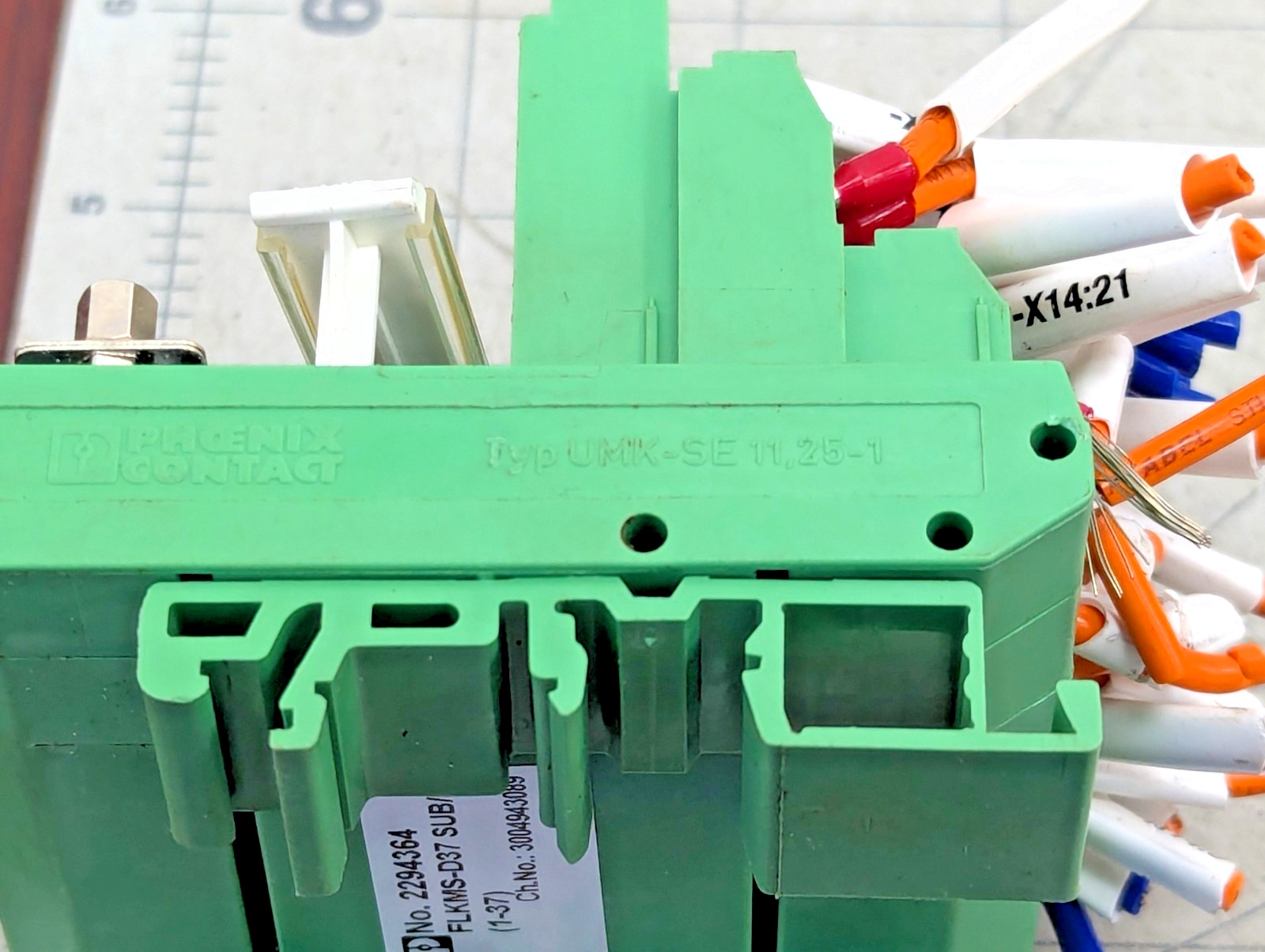 37 Position Din Rail Interface Module Termination board WORKING PULL [Z3B8]
