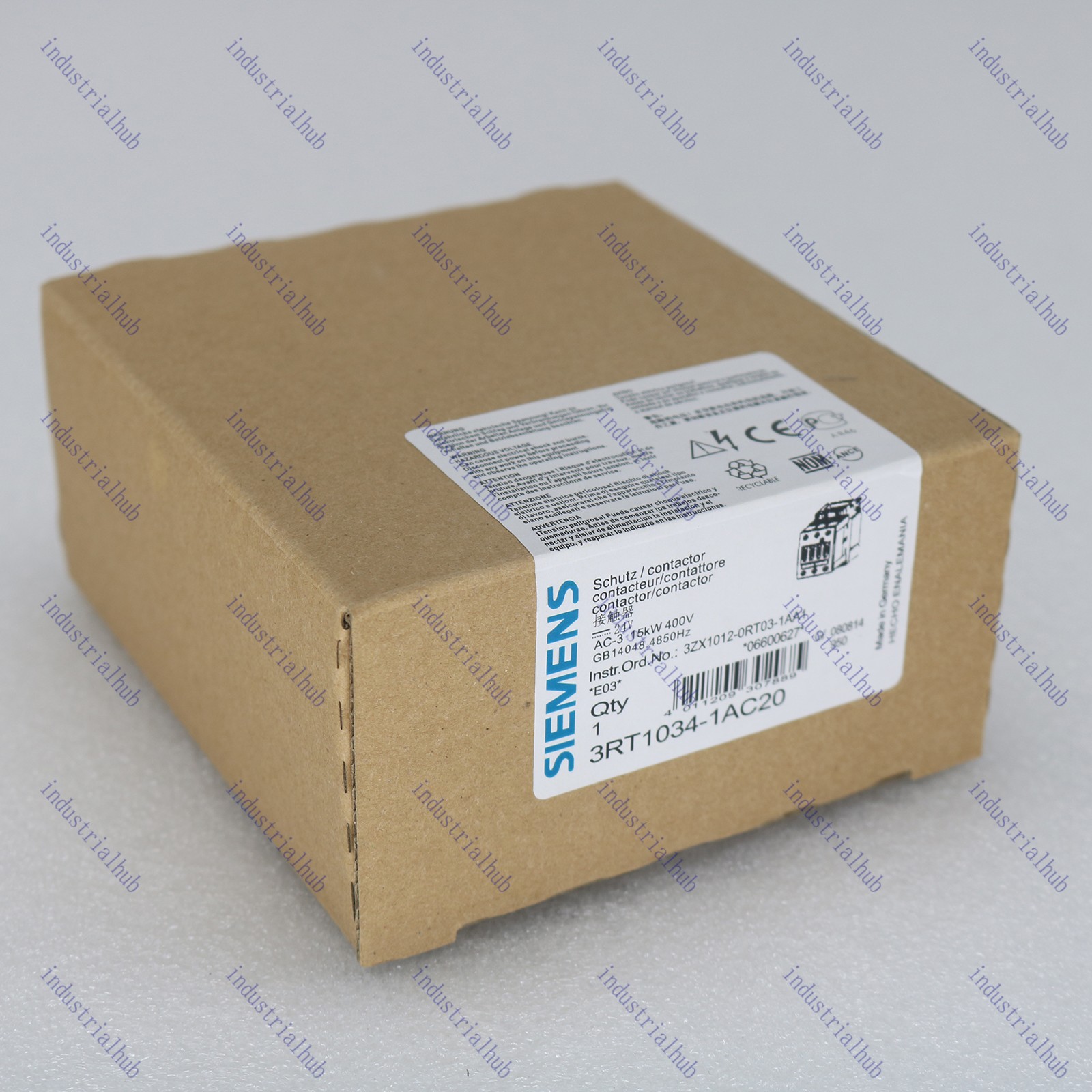 SIEMENS New ONE Sirius 3RT1034-1AC20 3RT10341AC20 AC-3 24V 3P S2 Contactor