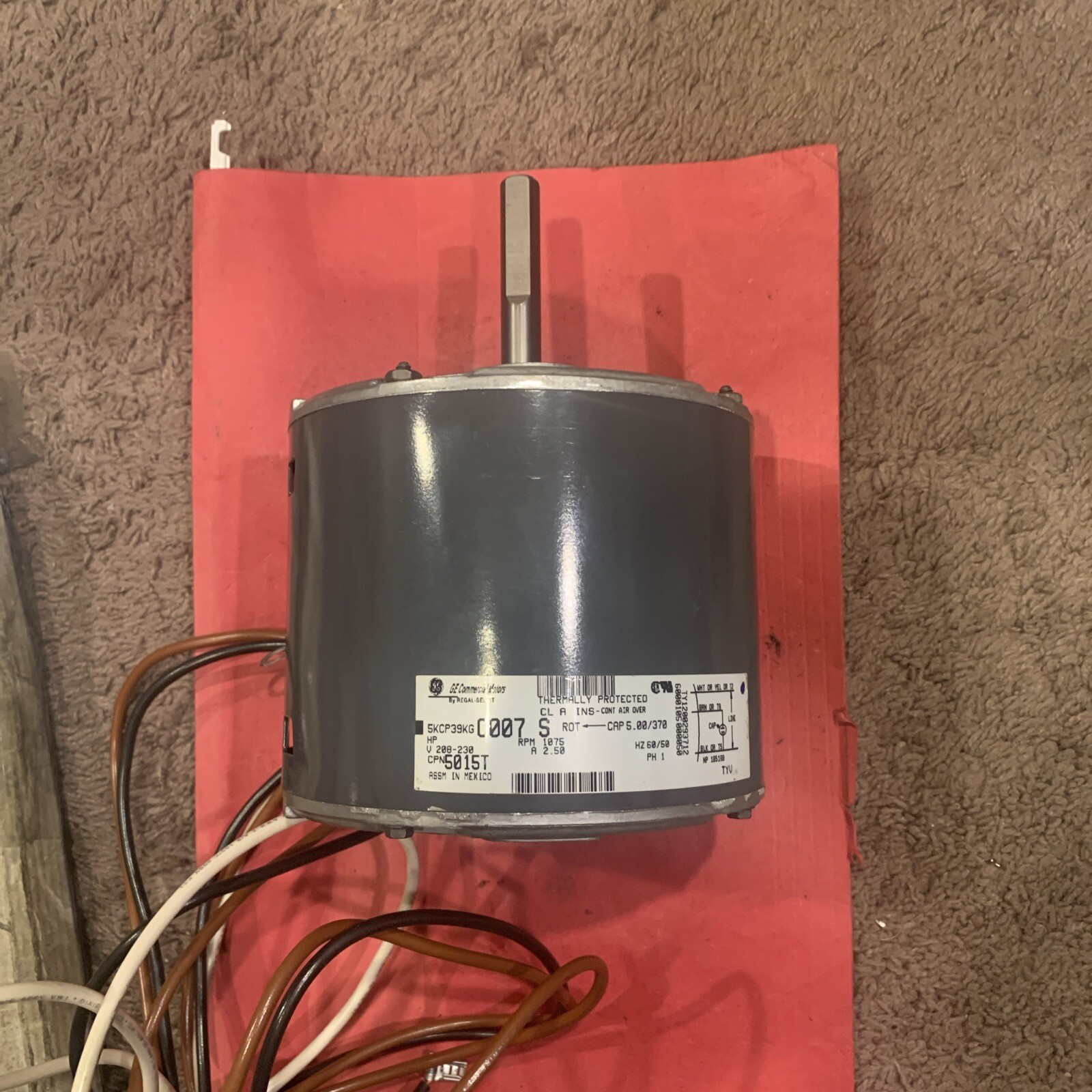 Heatcraft 5015TS 5015T 208-230/60/1 1075RPM CWSE 1/4 HP Bohn Fan Motor NOS