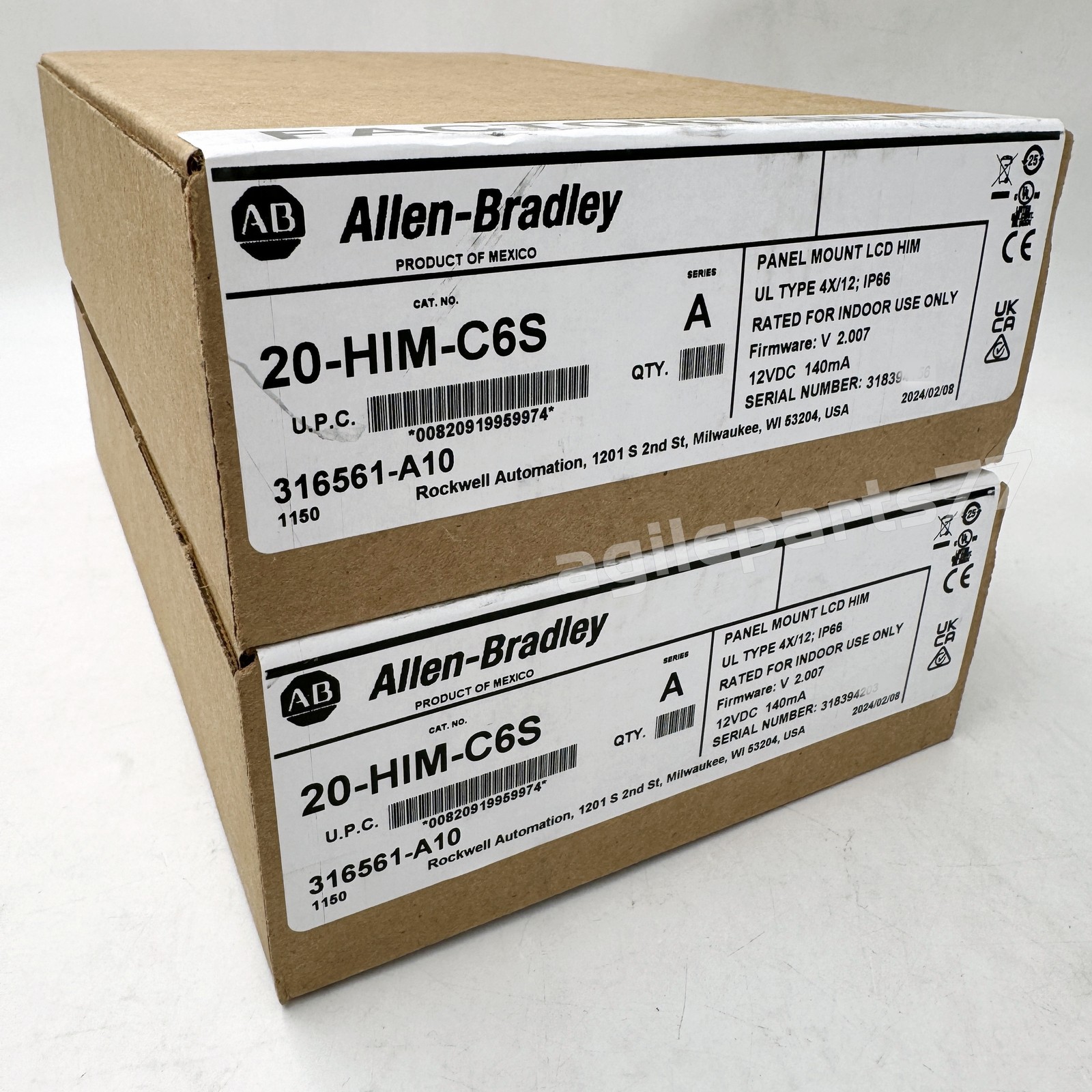 NEW TAKEOUT Allen-Bradley 20-HIM-C6S AB SER A Powerflex Panel Mount LCD