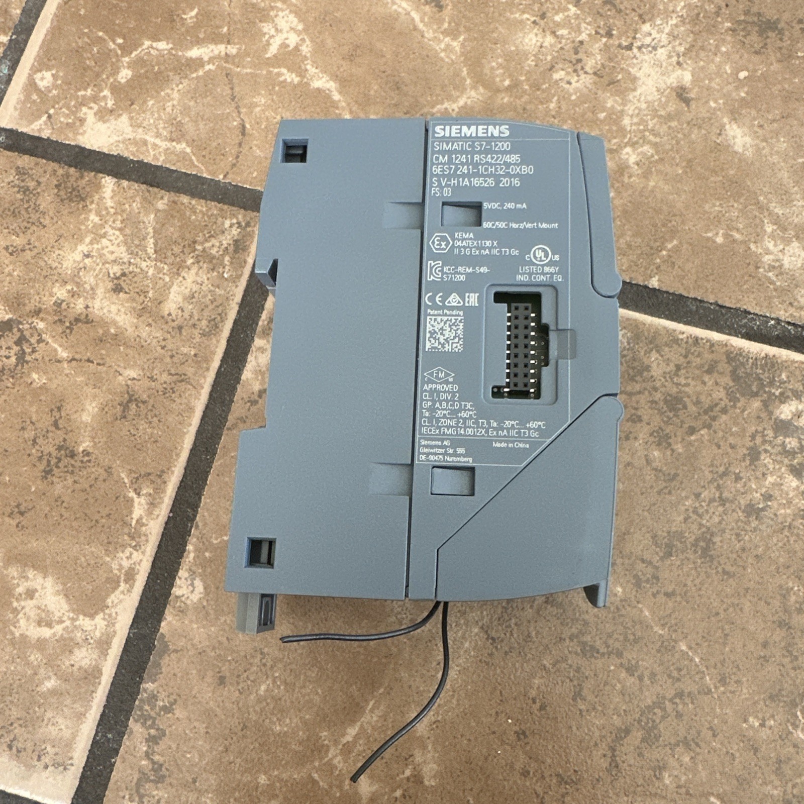 Siemens S7-1200 CM1241 RS422/485 FS06 Communication Module (6ES7 241-1CH32-0XB0)