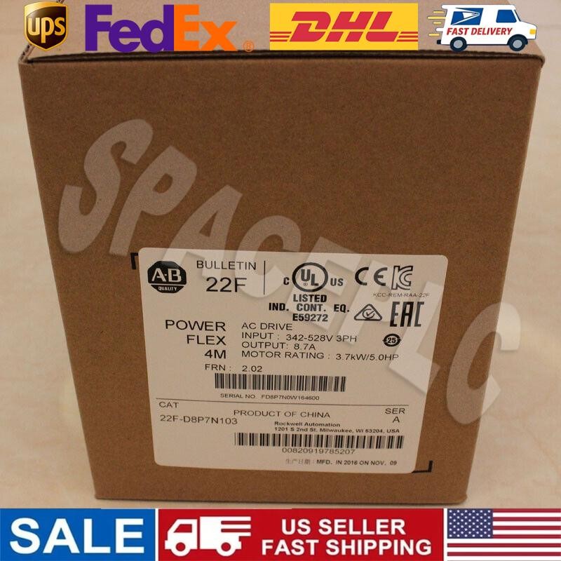 22F-D8P7N103 Allen Bradley PowerFlex4M AC Drive New Factory Sealed
