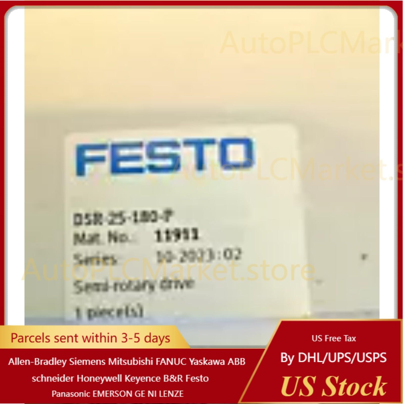 New DSR-25-180-P Festo 11911 Semi-rotary drive Fast Shipping