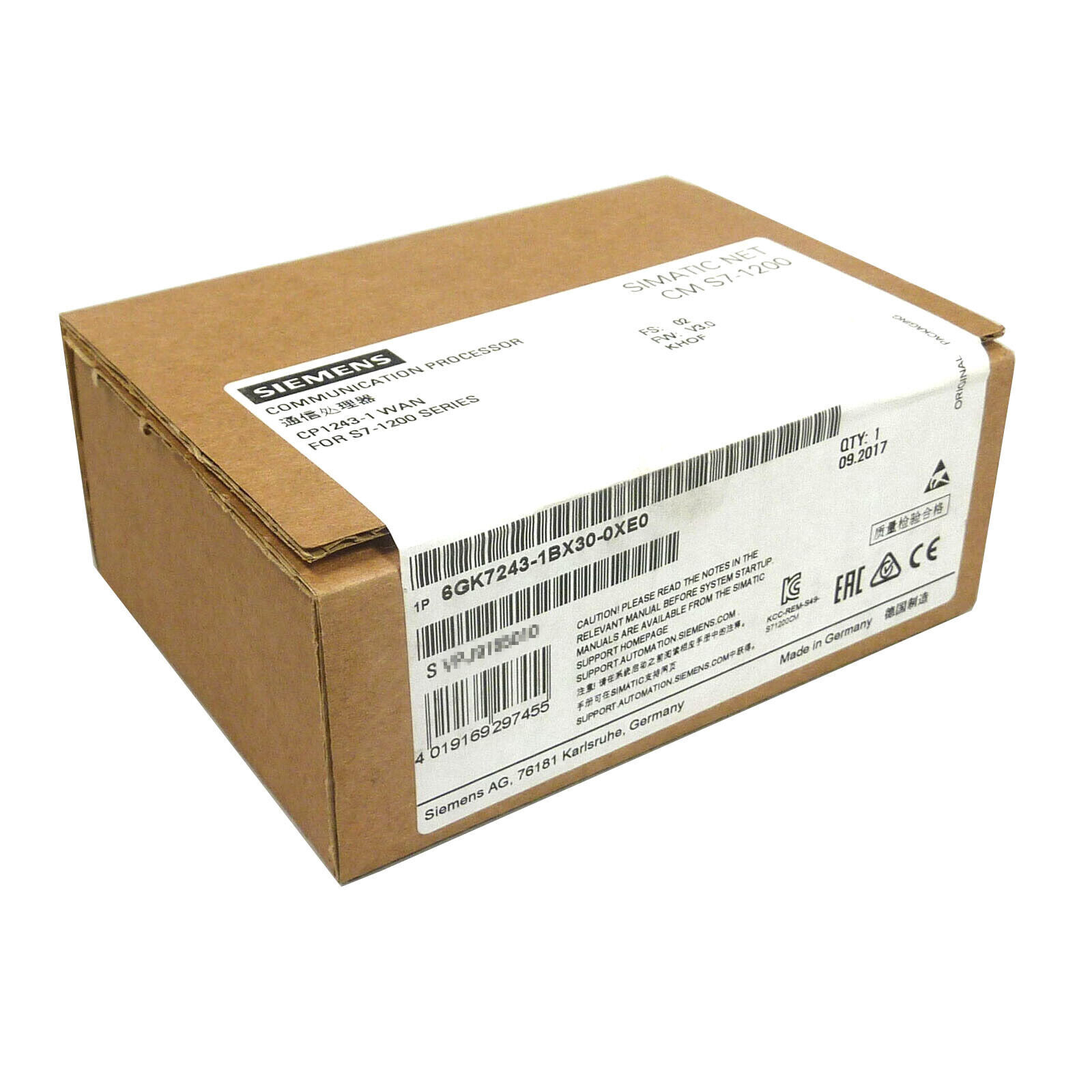 1PC NEW SIEMENS 6GK7243-1BX30-0XE0 6GK7 243-1BX30-0XE0 Communication Processor