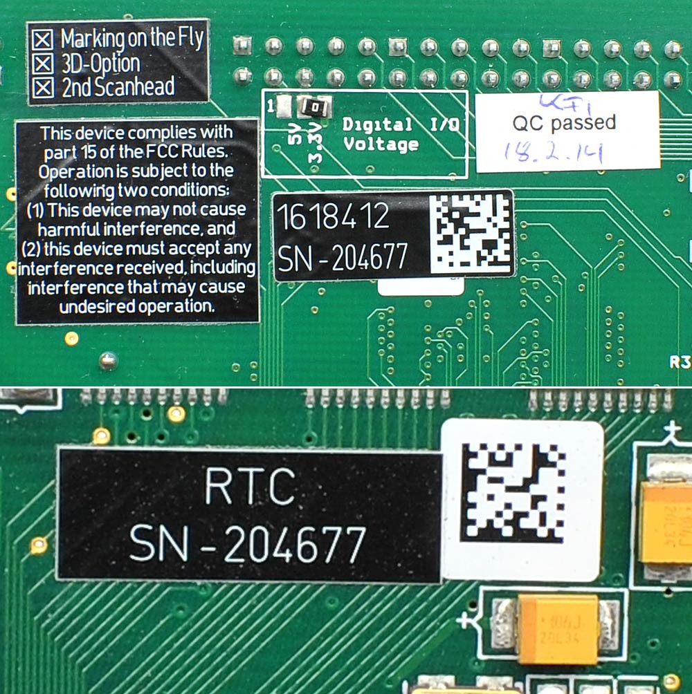 Scanlab RTC5 Control Board with 3D-Option, 2nd Scanhead, Marking on the Fly