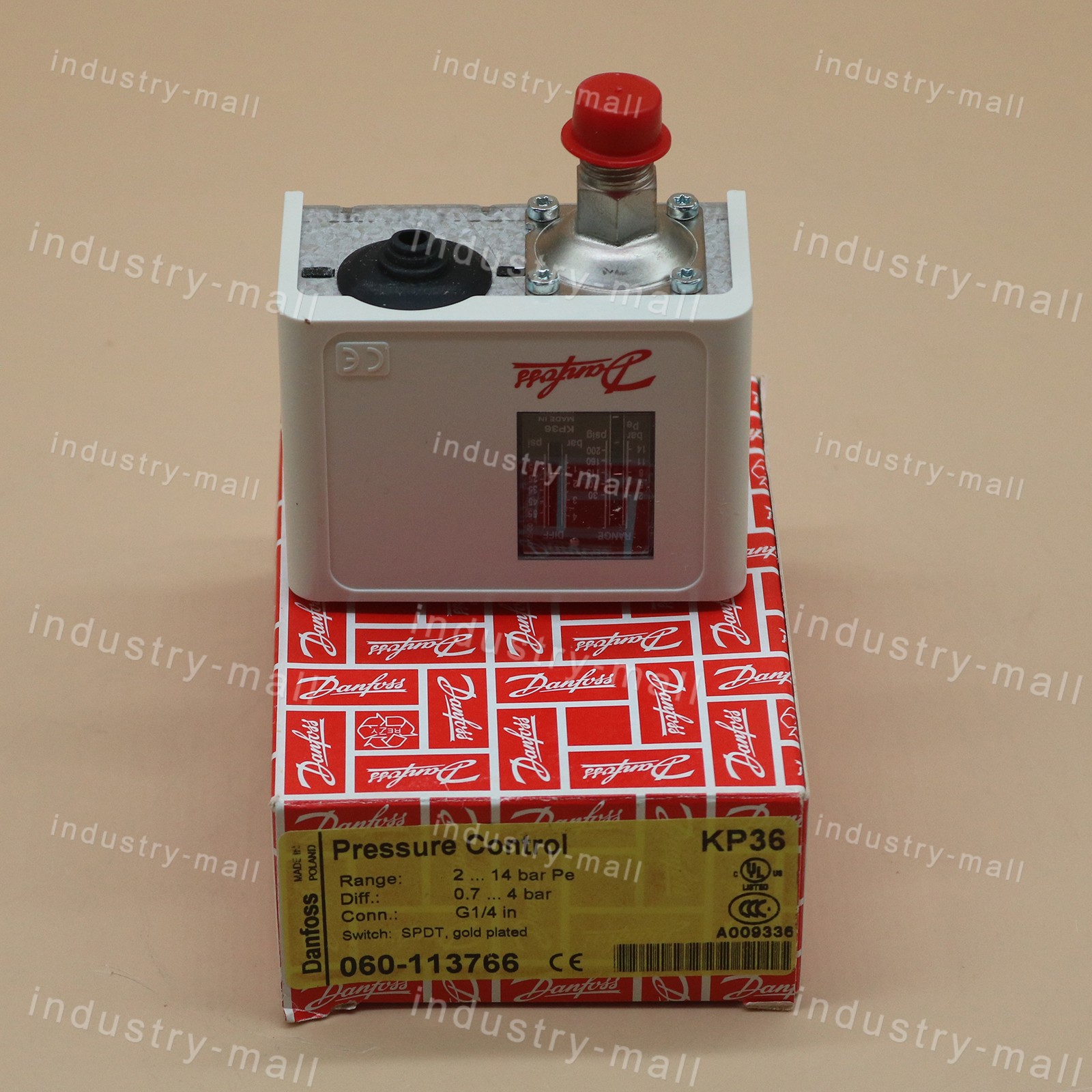 For DANFOSS KP36 060-113766 New Pressure Control Free Shipping
