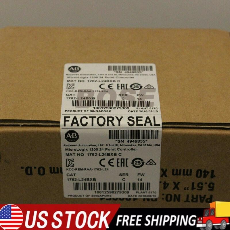 New Sealed 1762-L24BXB SER C MicroLogix 1200 24 Point Controller In Stock