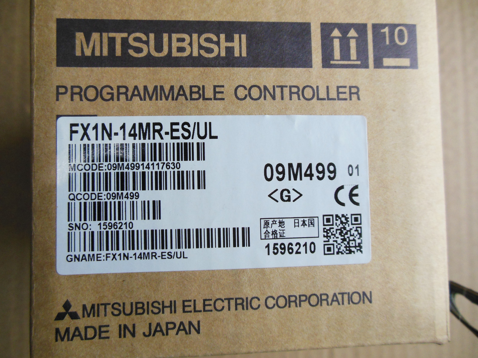 1PC Mitsubishi FX1N-14MR-ES/UL PLC New In Box FX1N14MRESUL