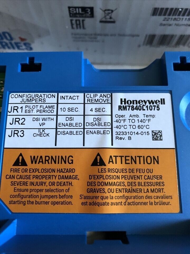 RM7840L1075 Honeywell RM7840L 1075 Automatic Programming Control