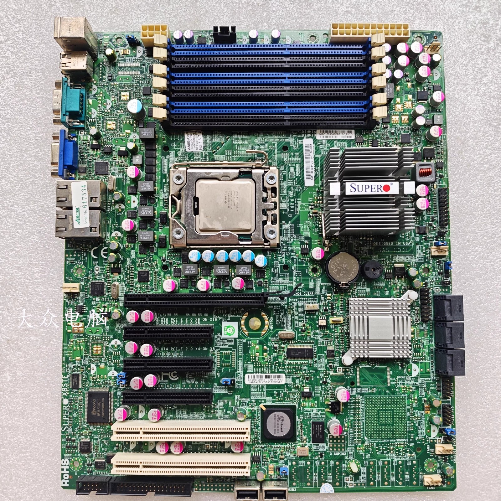 SuperMicro X8STE REV 2.00 Single Processor Server Motherboard X58 1366 Pin