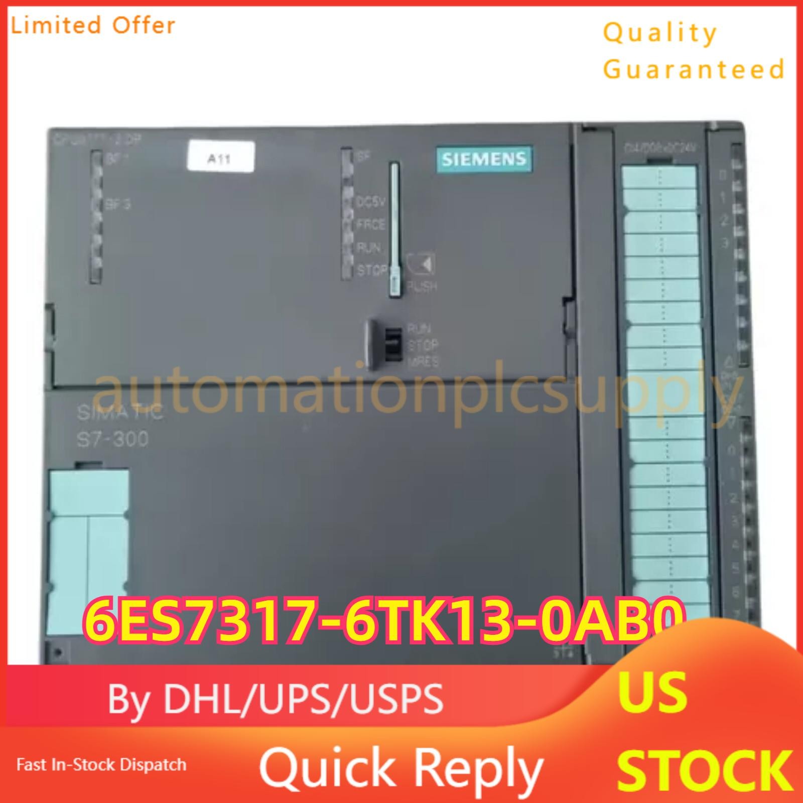 New Siemens 6ES7 317-6TK13-0AB0 6ES7317-6TK13-0AB0 SIMATIC S7-300 CPU 317T-2 DP