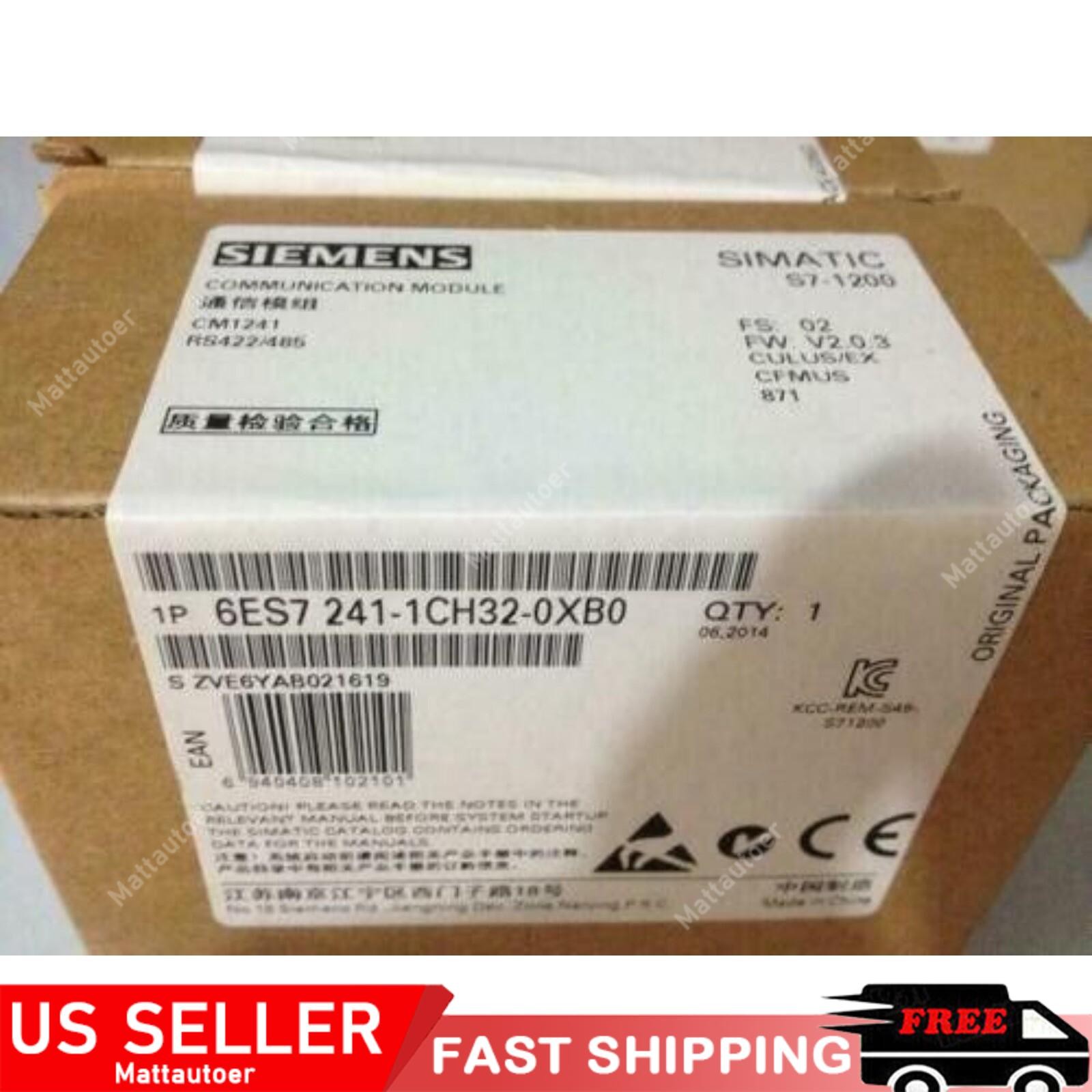 New Siemens 6ES7241-1CH32-0XB0 SIMATIC S7-1200 CM 1241 6ES7 241-1CH32-0XB0