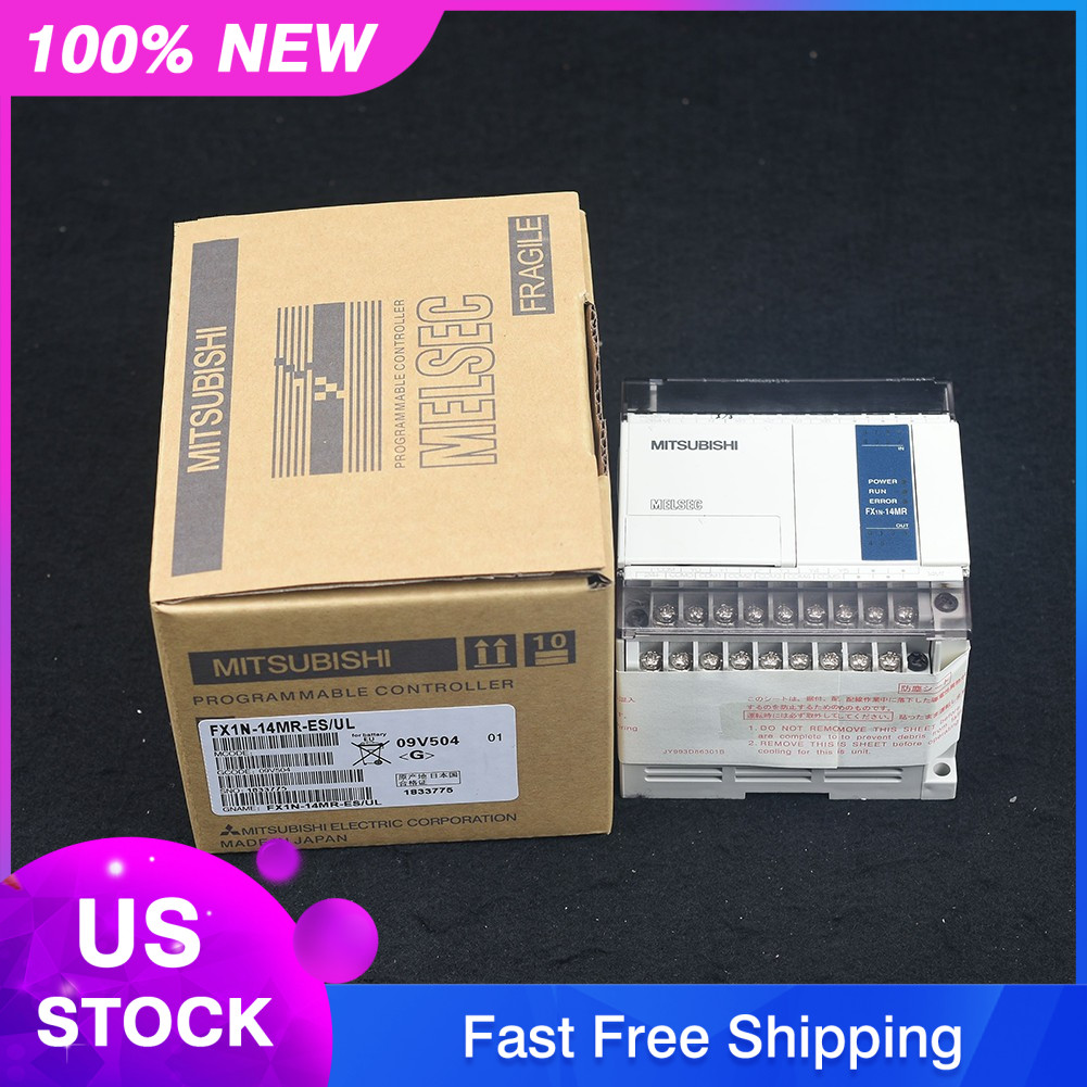 Mitsubishi New In Box FX1N-14MR-ES/UL programmable controller US Free TAX