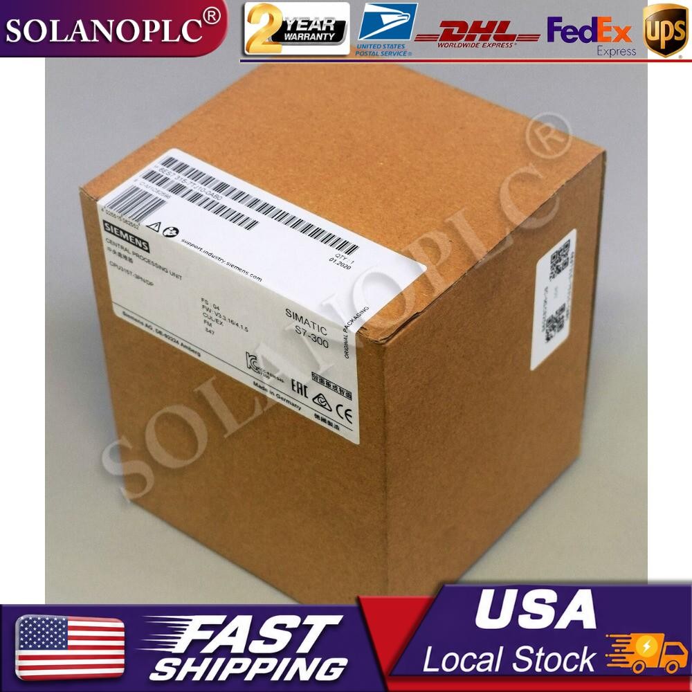 New Siemens 6ES7 315-7TJ10-0AB0 6ES7315-7TJ10-0AB0 S7-300 CPU 315T-3 PN/DP