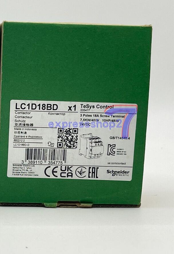 1x Contactors LC1D18BD New