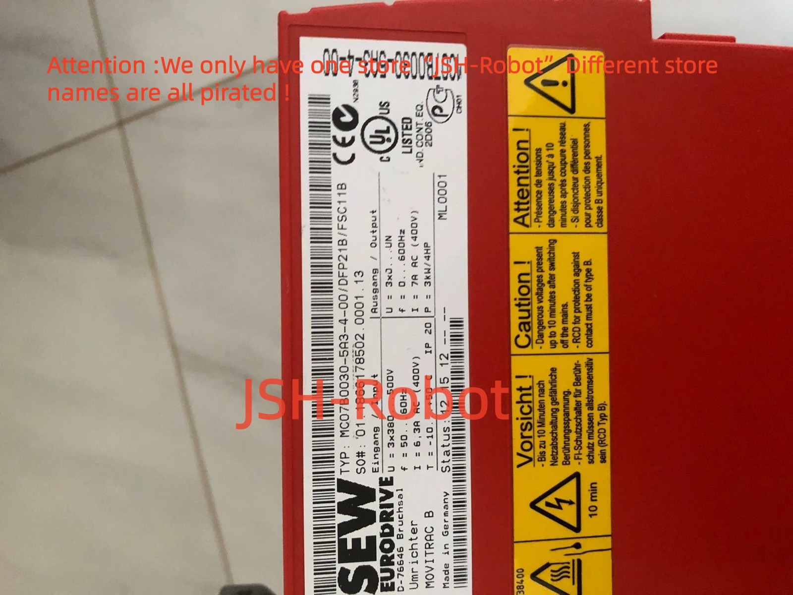 MC07B0030-5A3-4-00/DFP21B by DHL or Fedex