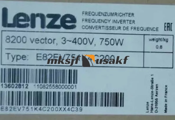 E82EV751K4C200 NEW LENZE Inverter 8200 Vector 0.75kW E82EV751K4C200