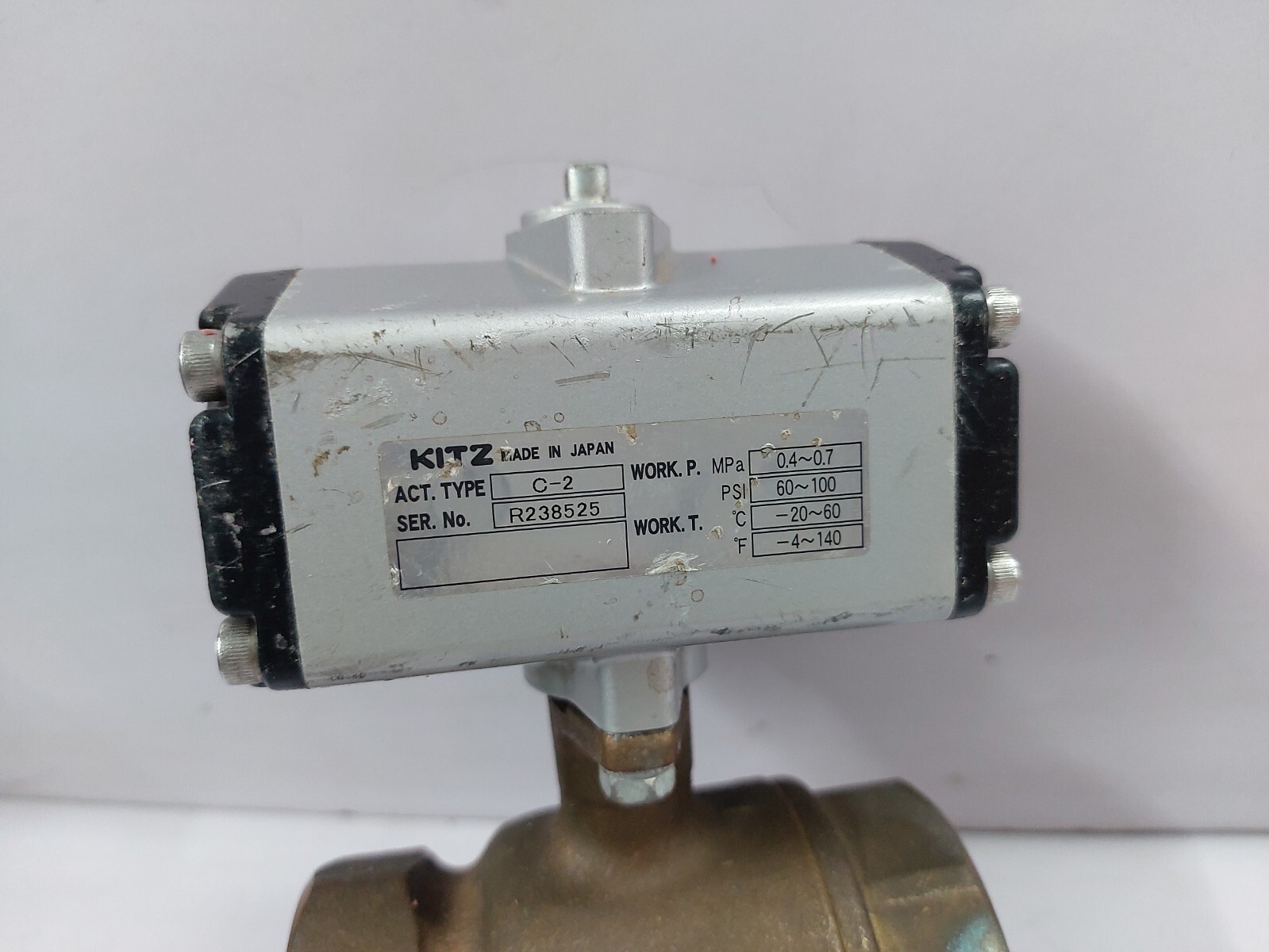 Kitz C-2 Actuator Pneumatic 2 In Ball Valve SMC FNVB-20X0