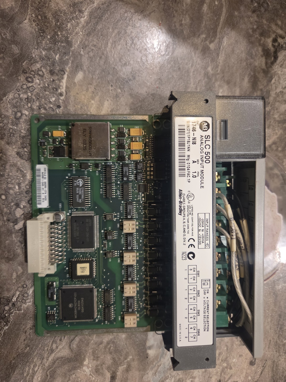 Allen Bradley SLC500 PLC System 1747-L541 with IA16 1746-A7