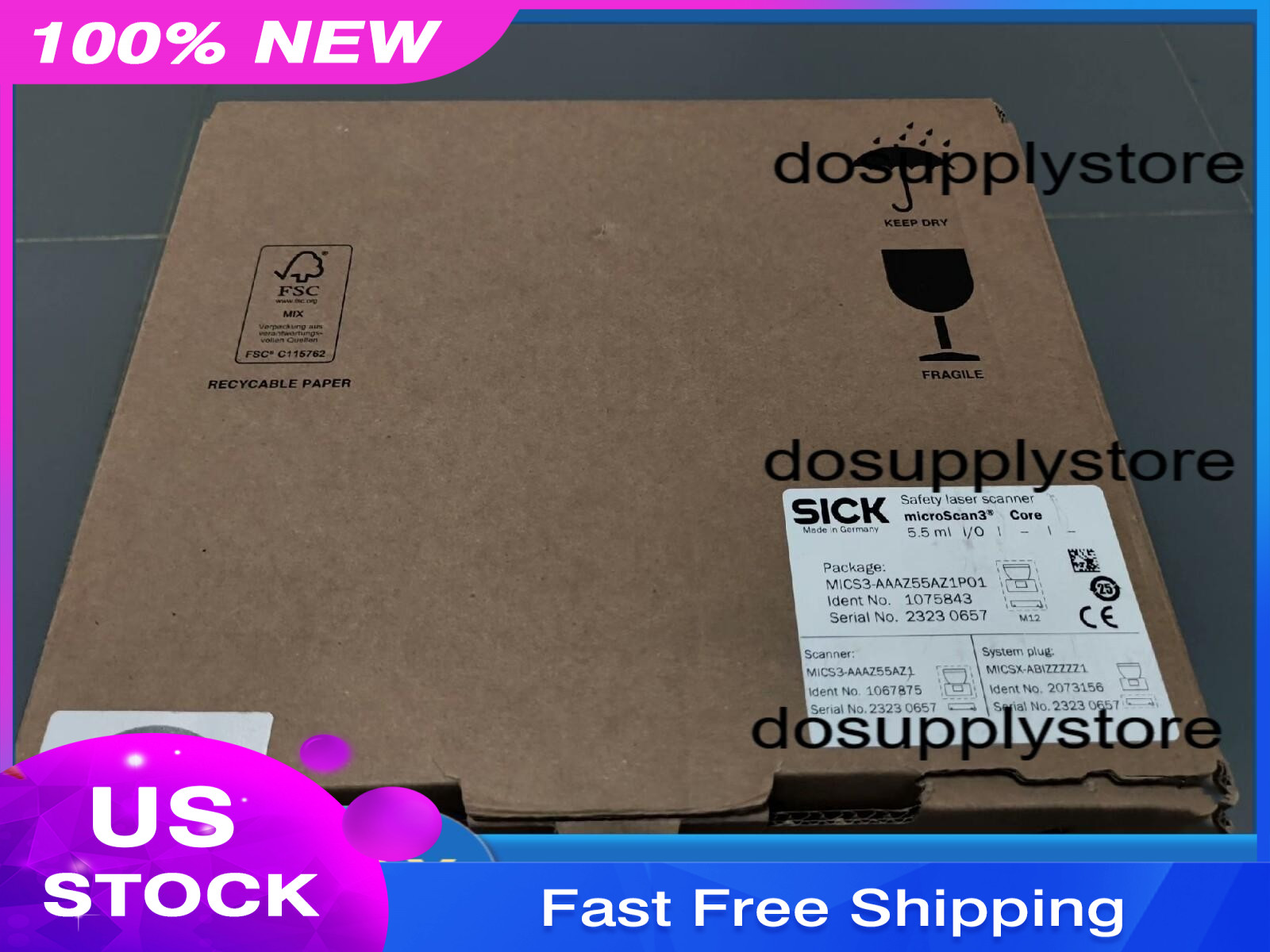 One Sick MICS3-AAAZ55AZ1P01 laser scanner New MICS3AAAZ55AZ1P01