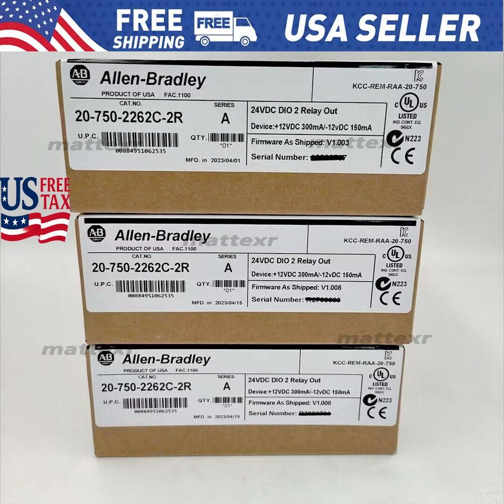New Factory Sealed AB 20-750-2262C-2R /A 750 24V DC IO Option Module US Free Tax