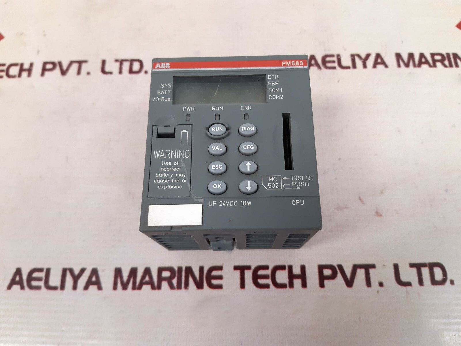 Abb pm583-eth a5 central processing unit 1 mb ethernet 1sap140300r0271