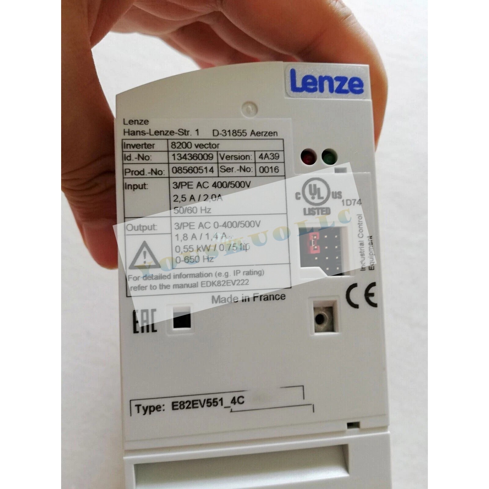 LENZE NEW E82EV551K4C NEW E82EV551_4C Inverter 8200 Vector 0.55kW