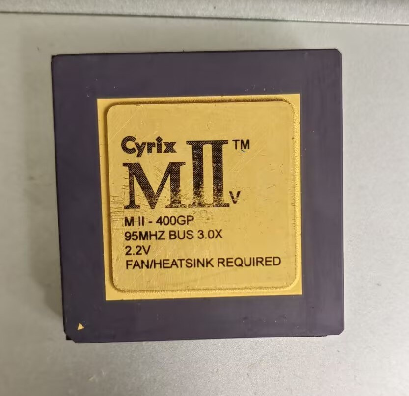 QTY=1PCS CYRIX MII-400GP 95MHZ BUS 3.0X 2.2V Used CPU DHL/FEDEX