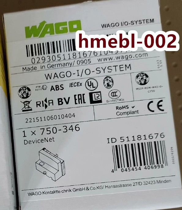 750-346 New in Box Wago 750-346 PLC Module 750-346
