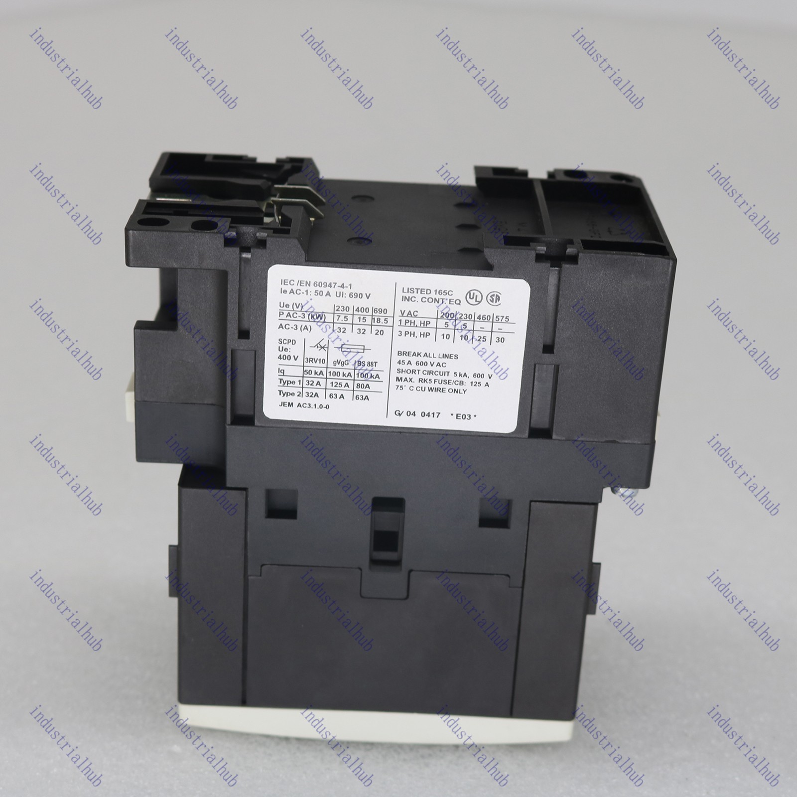 SIEMENS New ONE Sirius 3RT1034-1AC20 3RT10341AC20 AC-3 24V 3P S2 Contactor
