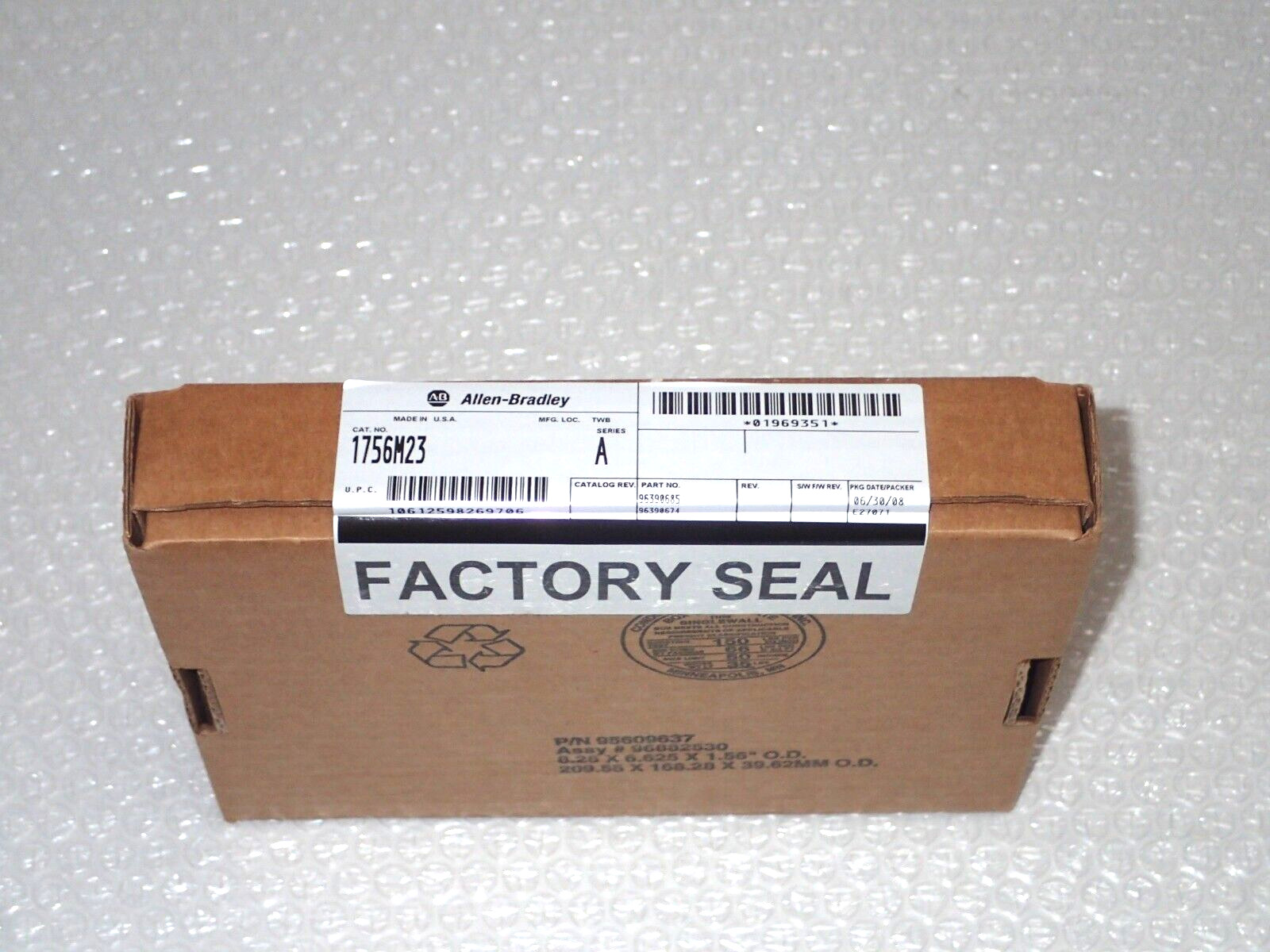 Factory Sealed ALLEN BRADLEY 1756-M23 SER A , MFD 2008