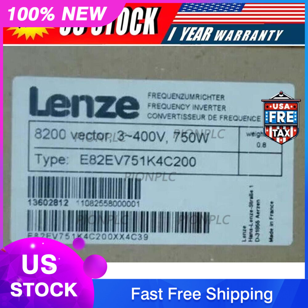 E82EV751K4C200 NEW LENZE E82EV751_4C200 Inverter 8200 Vector 0.75kW