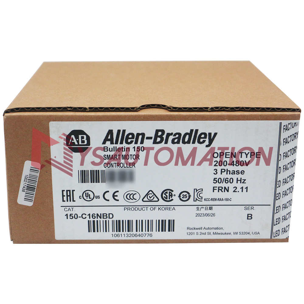 Allen Bradley Factory Sealed 150-C16NBD SMC-3 16A Smart Motor Controller