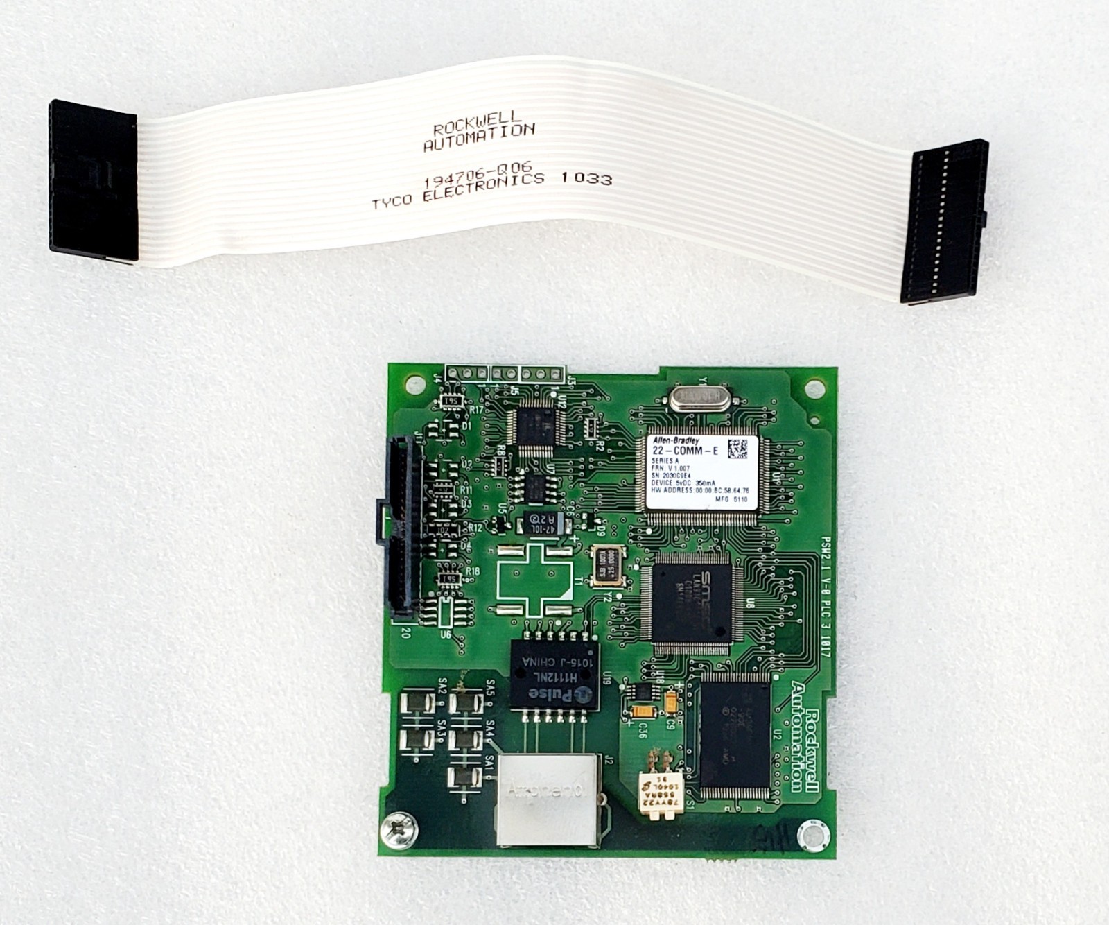 Allen Bradley 22-COMM-E Powerflex Vfd Ethernet/IP Adapter Ver 1.007 22COMME