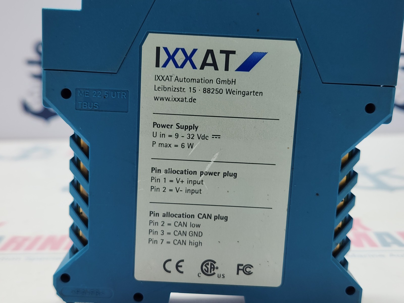 IXXAT CAN@NET II V 1.4 ACTIVE ETHERNET INTERFACE MODULE