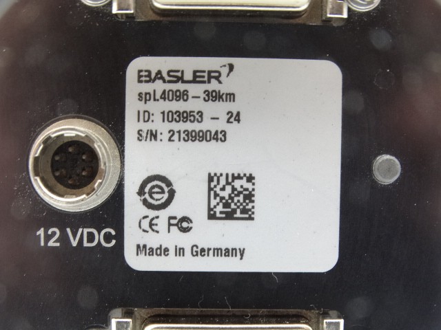 BASLER SPL4096-39KM CAMERA