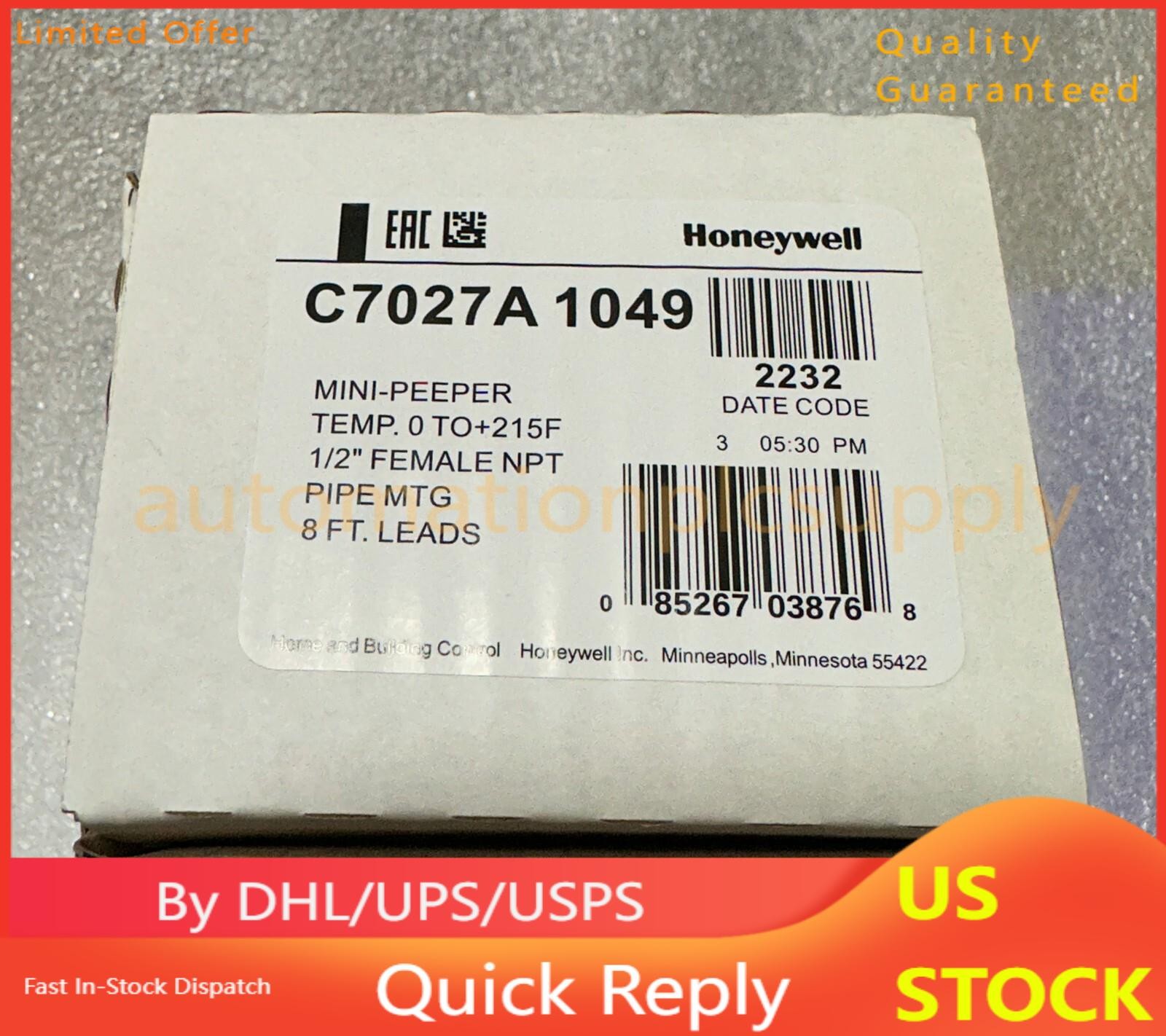 One Honeywell C7027A1049 C7027A-1049 Flame Detector Sensor Fast Ship US Free TAX