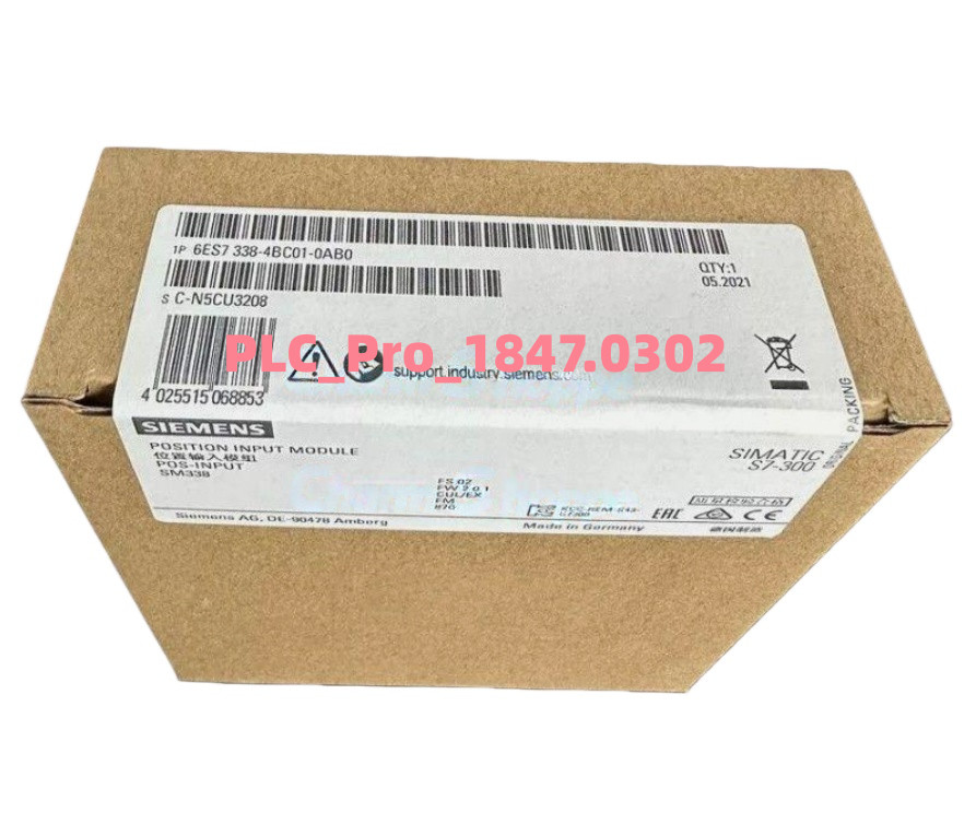 6ES7338-4BC01-0AB0 1PCS Brand New Siemens 6ES73384BC010AB0 Fast delivery