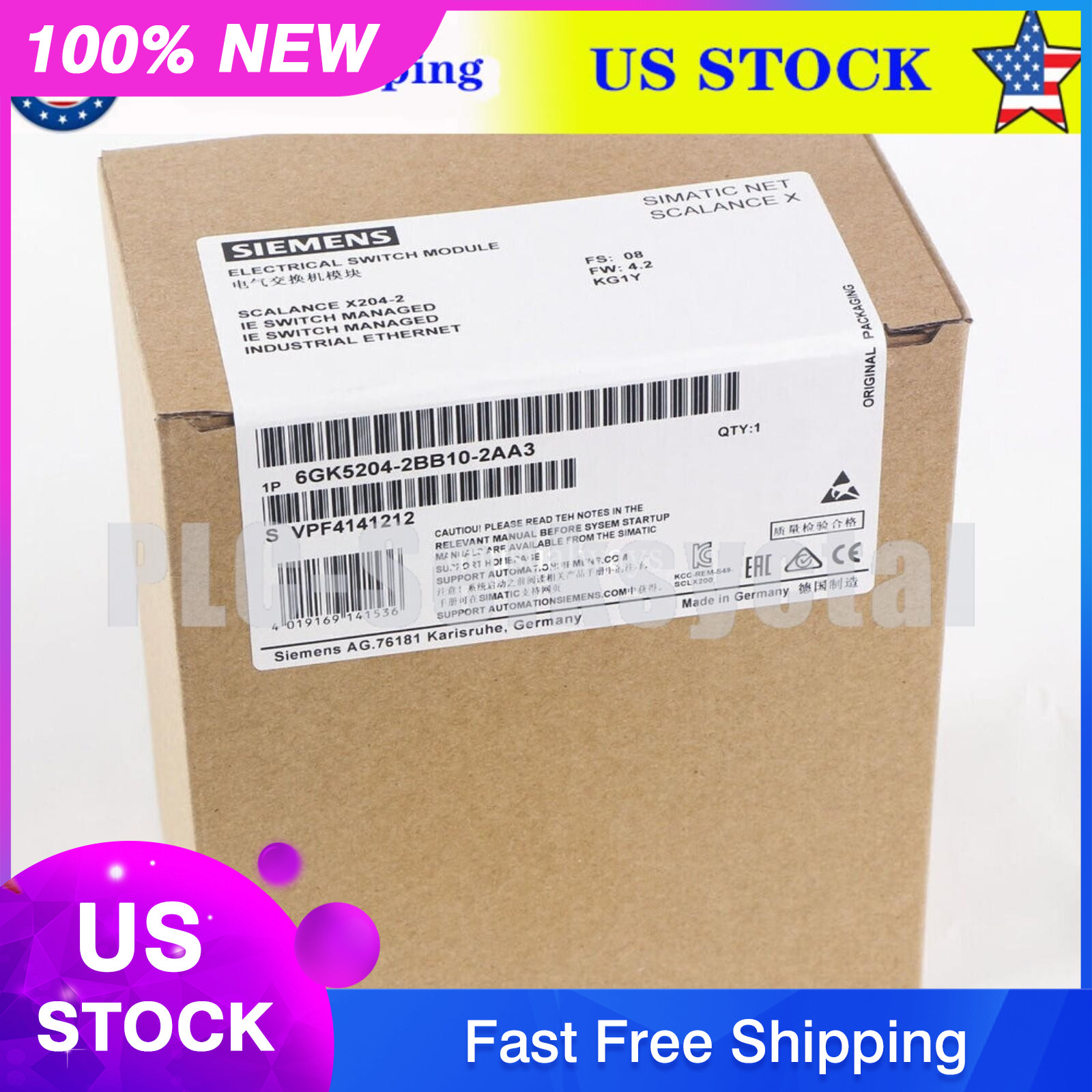 New Siemens 6GK5204-2BB10-2AA3 6GK5 204-2BB10-2AA3 power supply