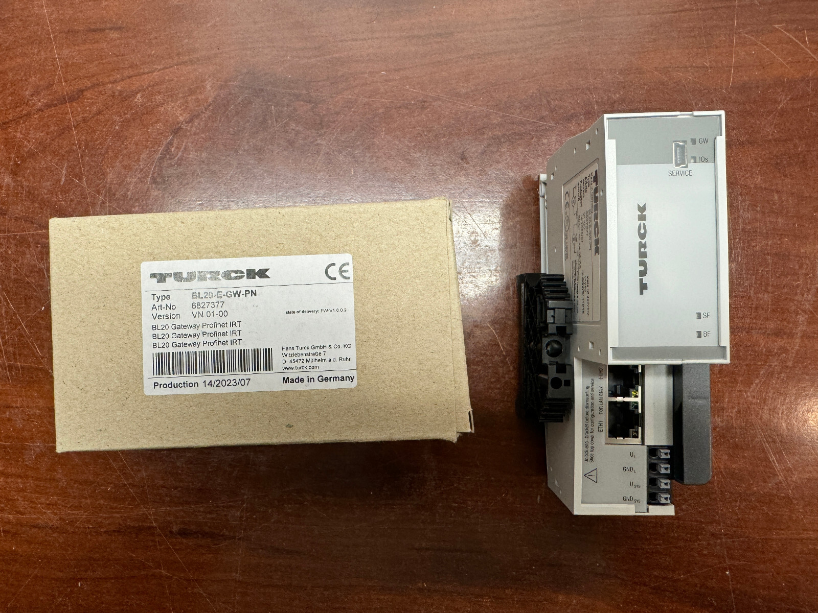TURCK BL20-E-GW-PN, High-Feature Interface for PROFINET (IRT) – BRAND NEW IN BOX
