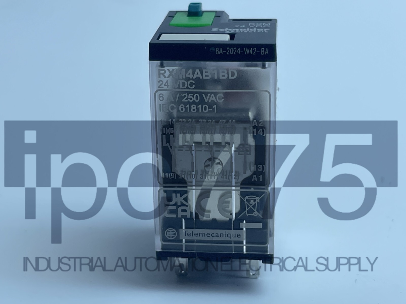 Schneider-RXM4AB1BD 1× New Style 14-Pin Miniature plug-in relay 6A 4CO 24VDC