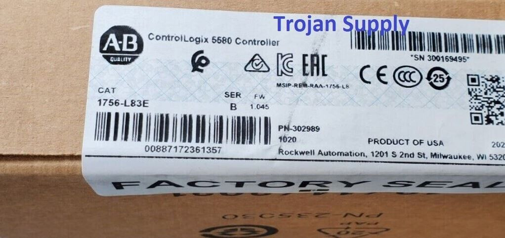 2023 factory sealed surplus Allen Bradley 1756-L83E free shipping