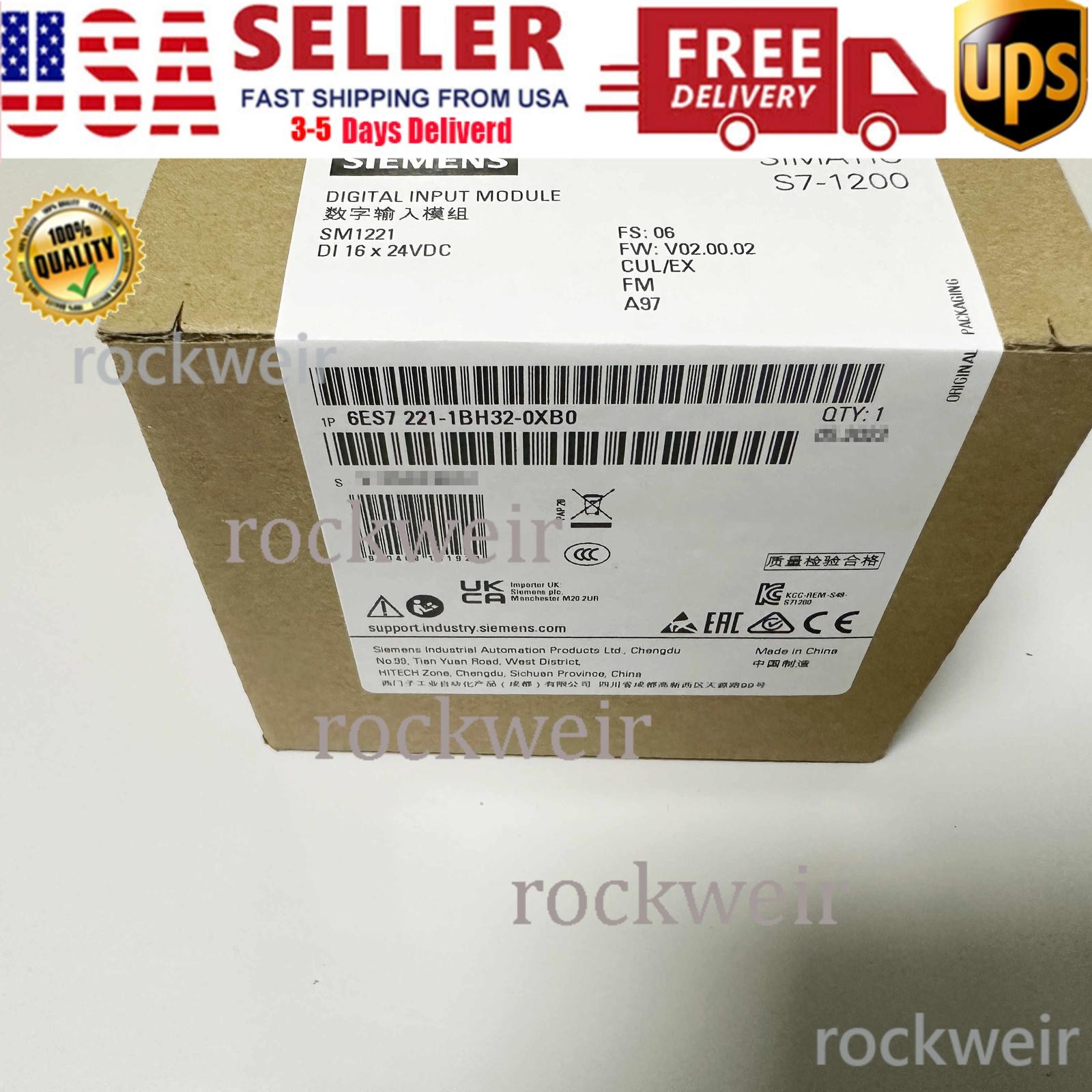 New Siemens 6ES7221-1BH32-0XB0 6ES7 221-1BH32-0XB0 S7-1200 Digital input SM 1221