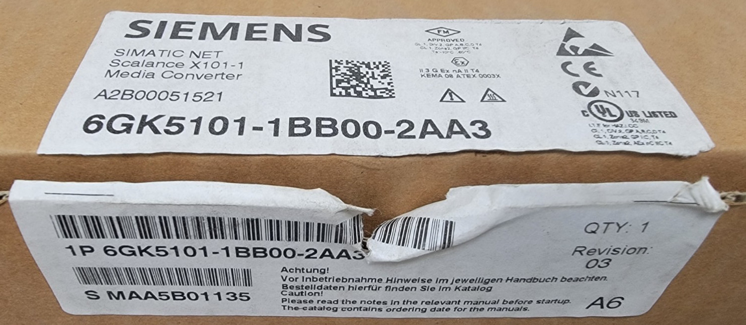 Siemens Simatic NET Media Converter SCALANCE X101-1 6GK5101-1BB00-2AA3
