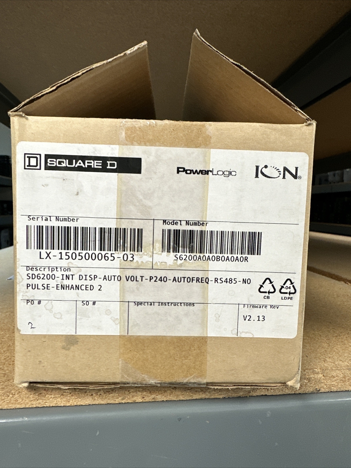 *NEW* PowerLogic ION 6200 Power Meter S6200A0A0B0A0A0R